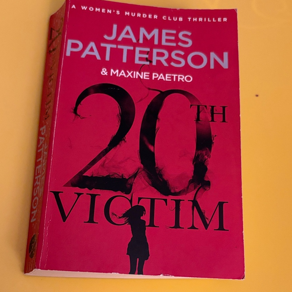 5/$5 20th Victim Book by James Patterson. Softcover